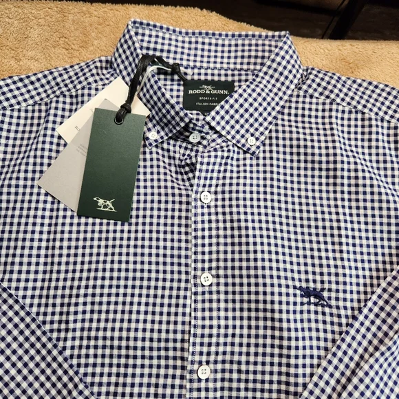Rodd & Gunn NWT LS Superfine Gunn Check Oxford Shirt. 3X - Picture 9 of 16